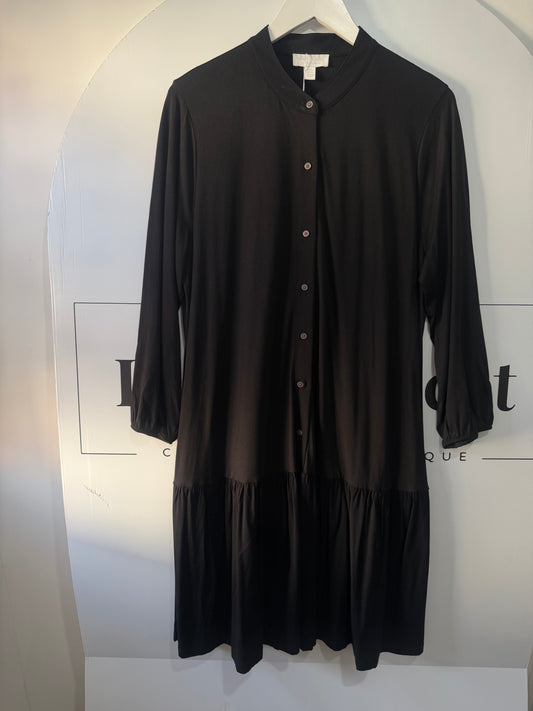 Black White Label The White Company Shirt Dress, Size UK 16