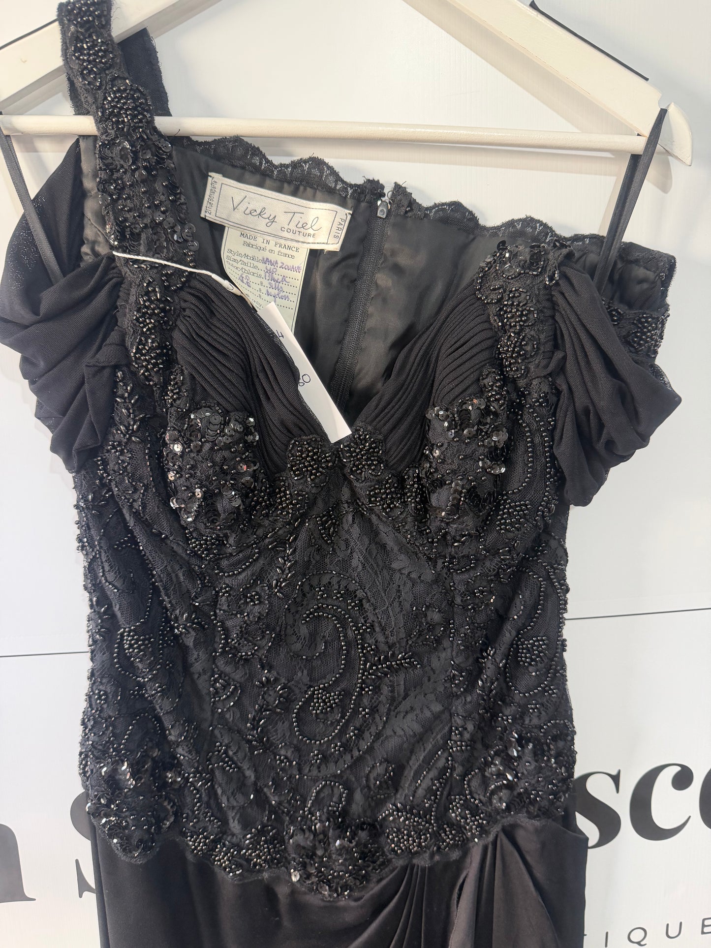 Black Couture Ballgown, Size S