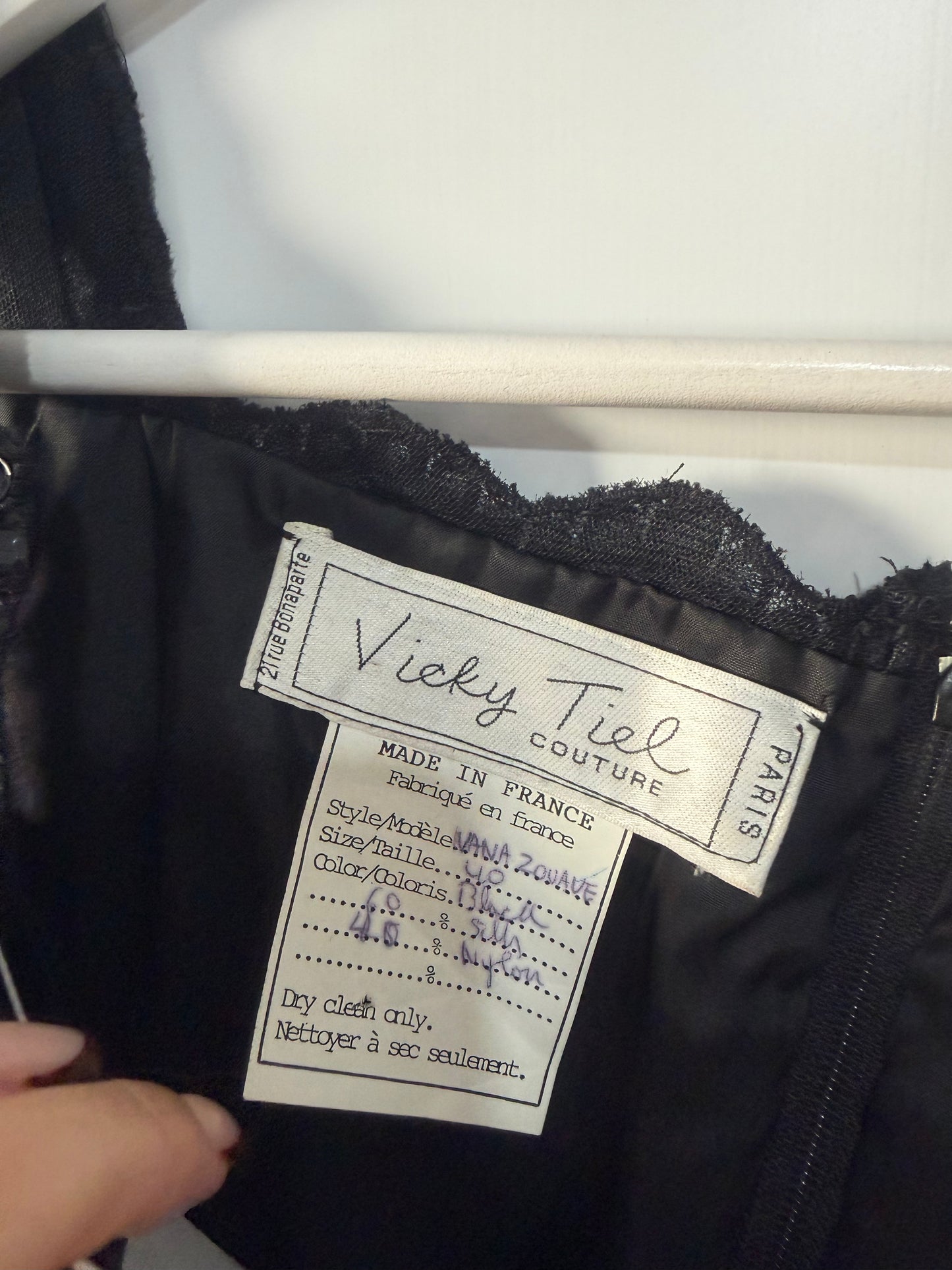 Black Couture Ballgown, Size S