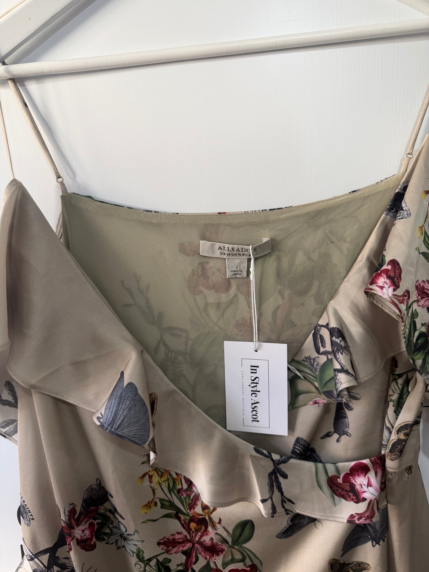 Floral All Saints Dress, Size 14