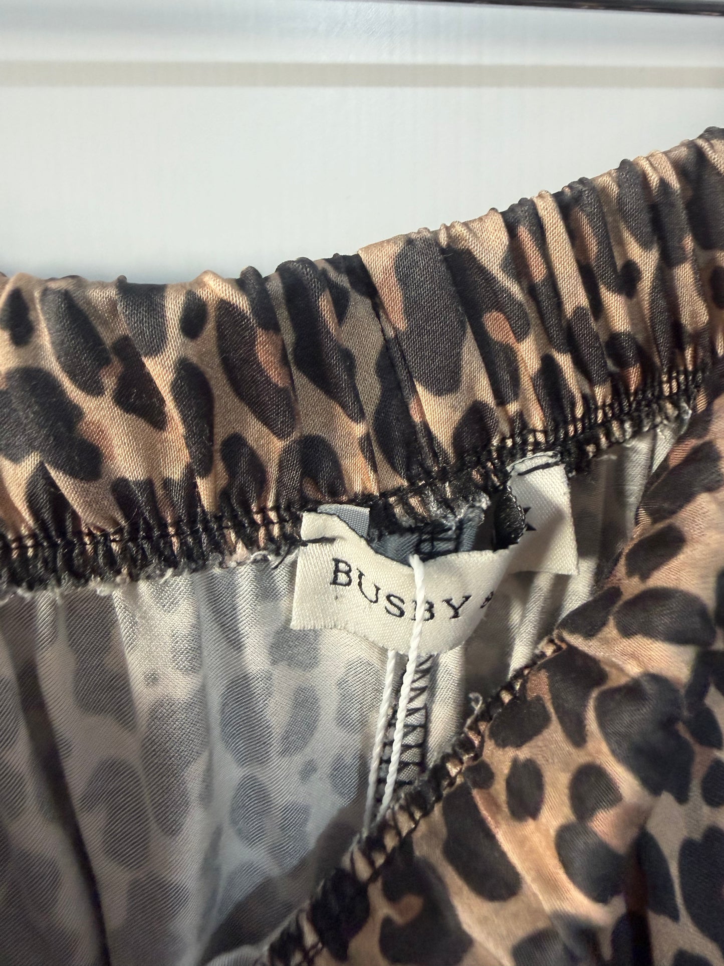 Leopard Print Busby & Fox Trousers, Size M/L