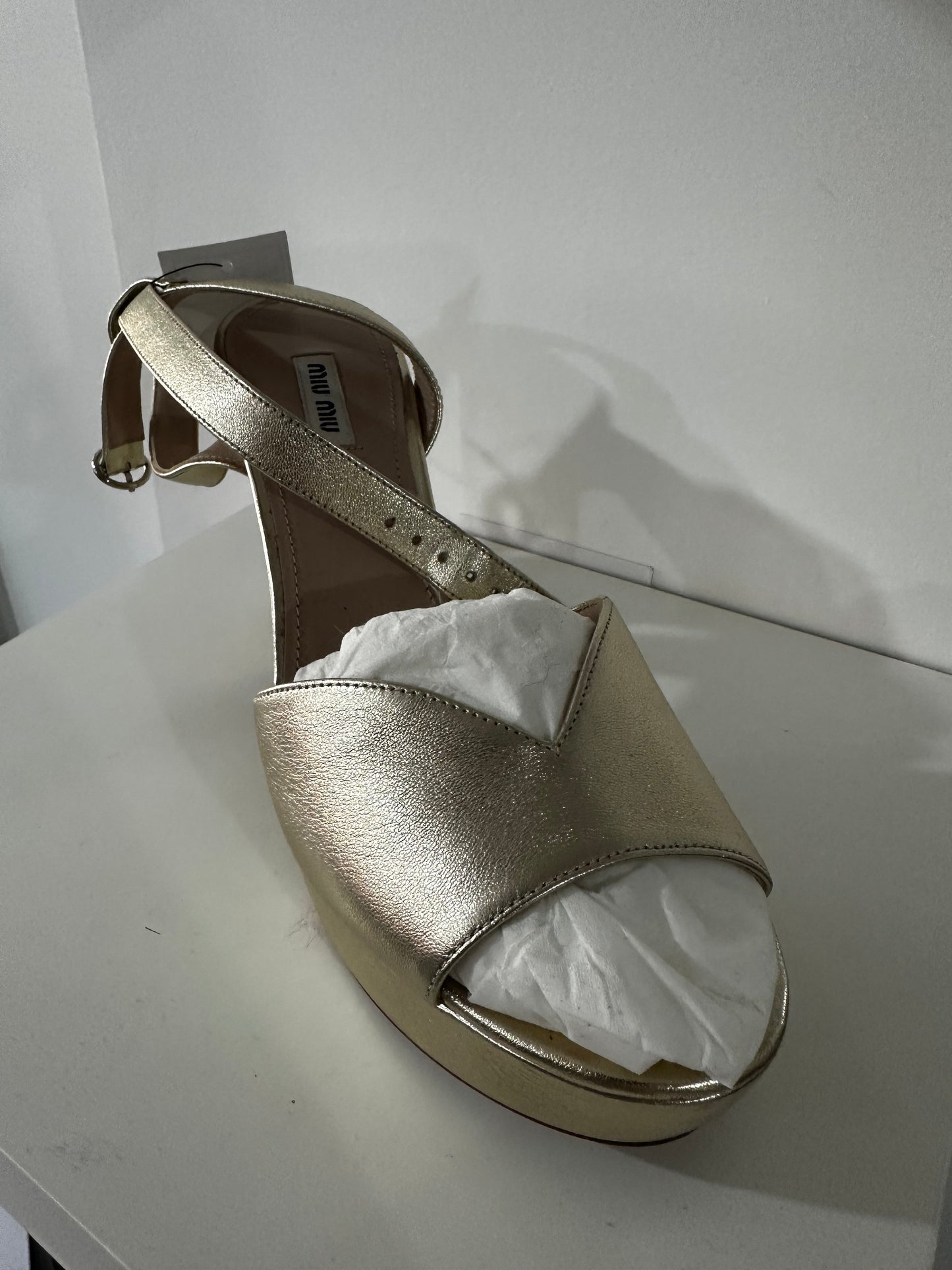 Gold Miu Miu Heels, 7