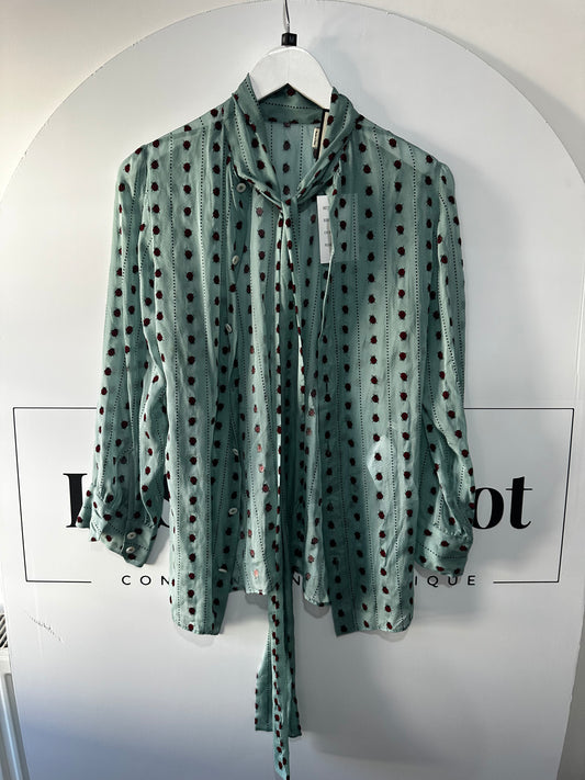 Turquoise Gucci Blouse, 40