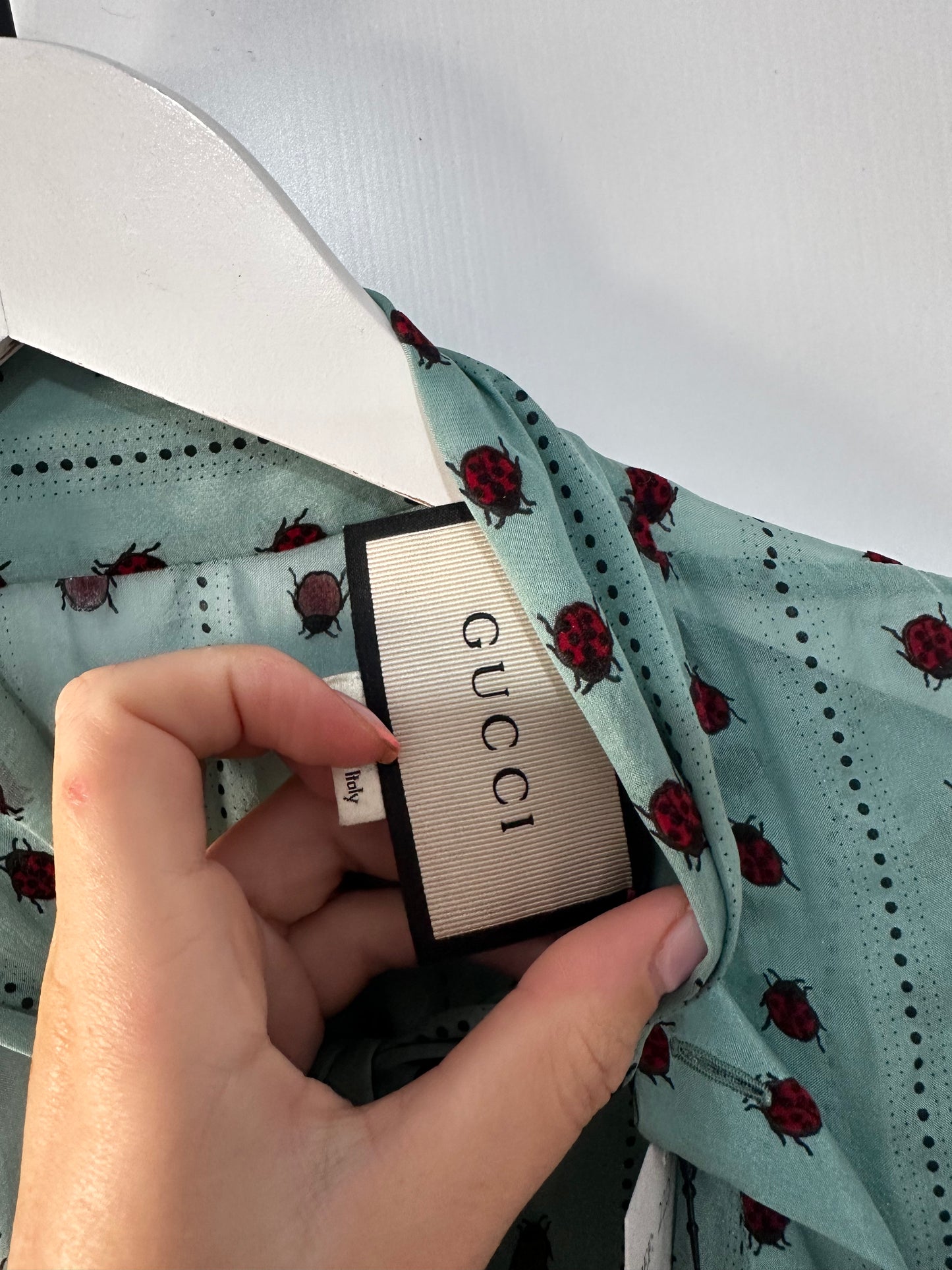 Turquoise Gucci Blouse, 40