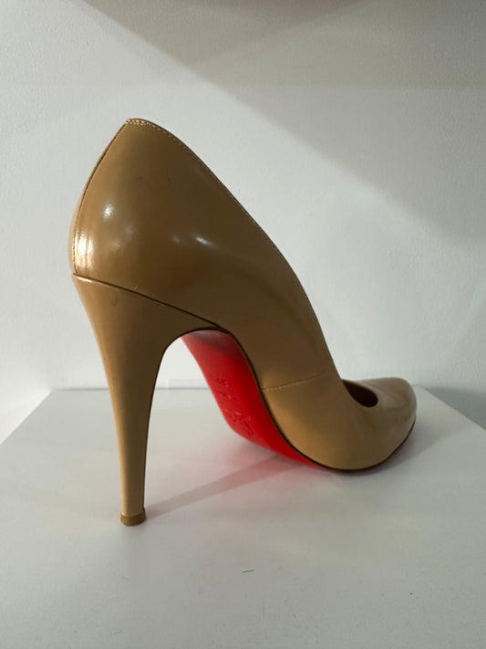 Nude Christian Louboutin Heels, 39.5 - 6.5 UK