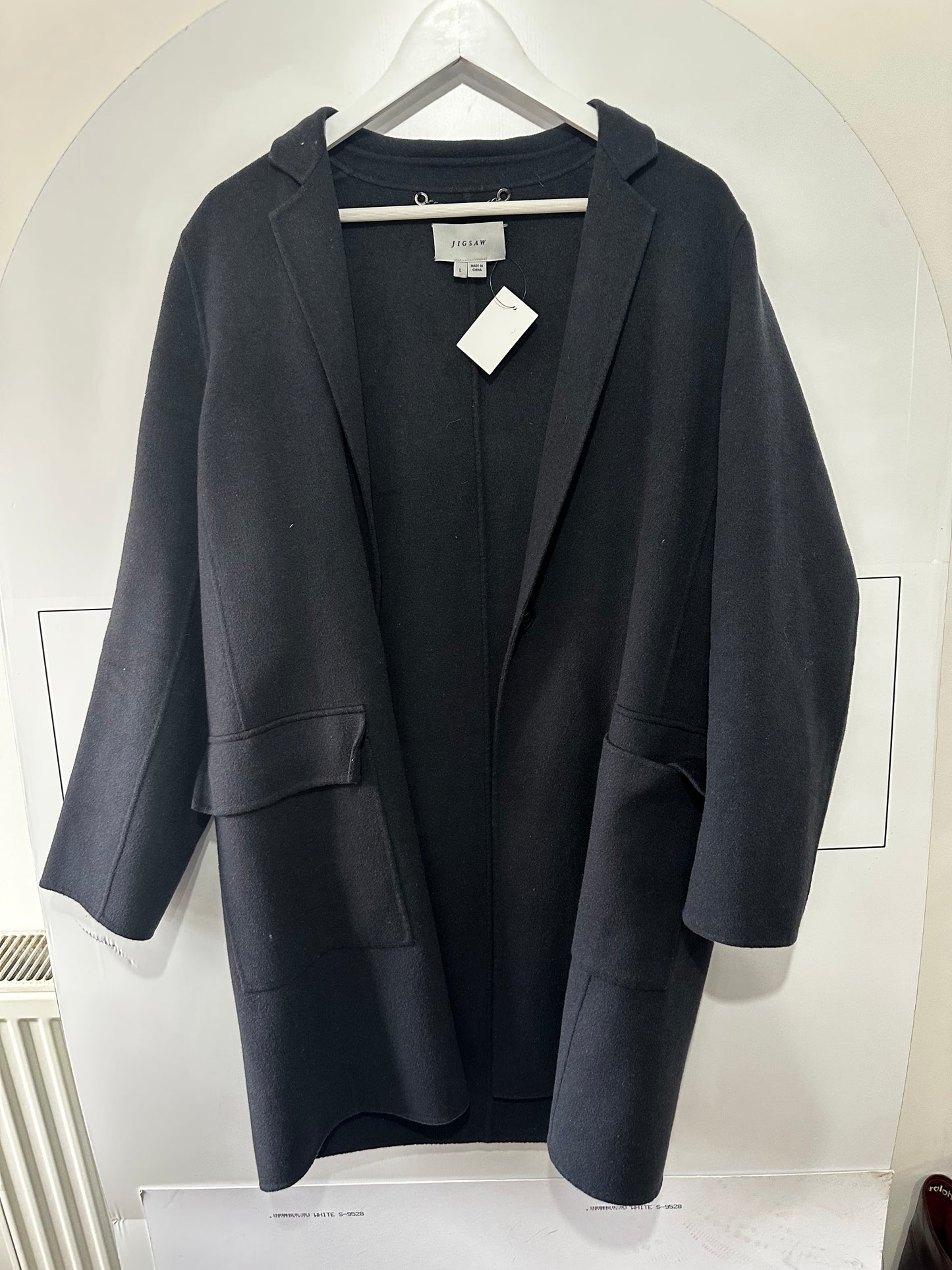 Navy Jigsaw Coat, Large