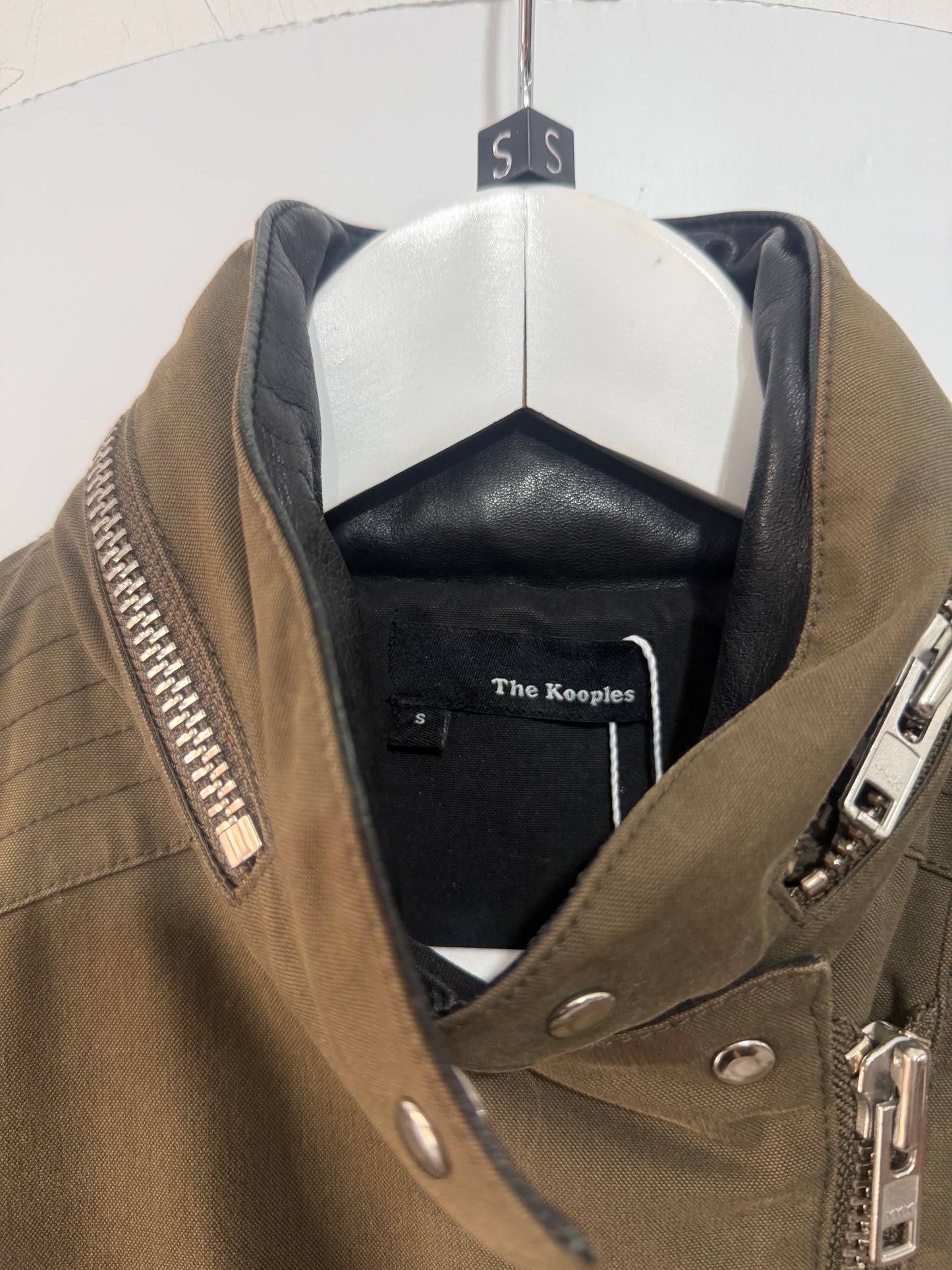 Khaki The Kooples Utility Jacket, Size S
