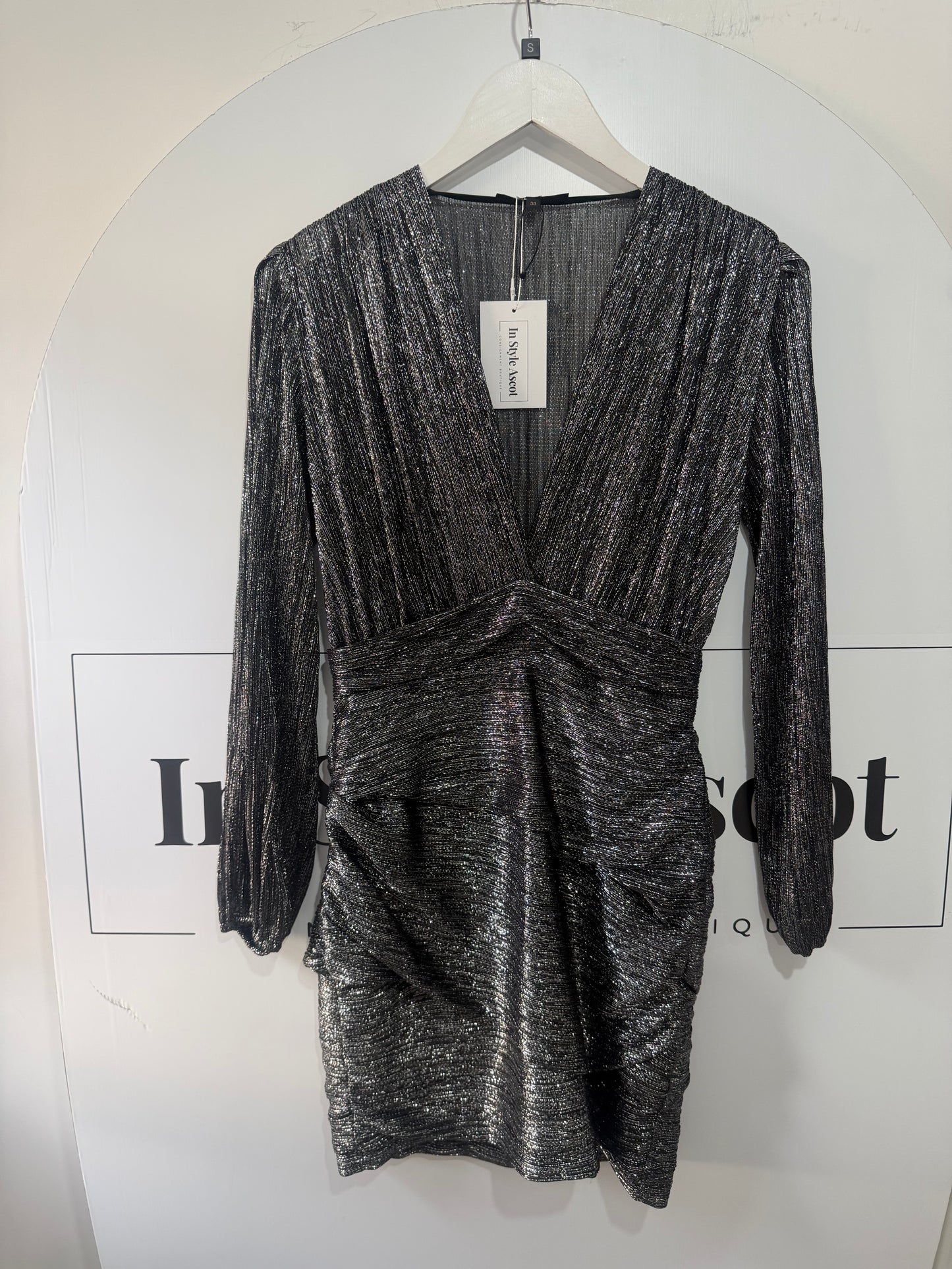 Silver Maje Dress, Medium