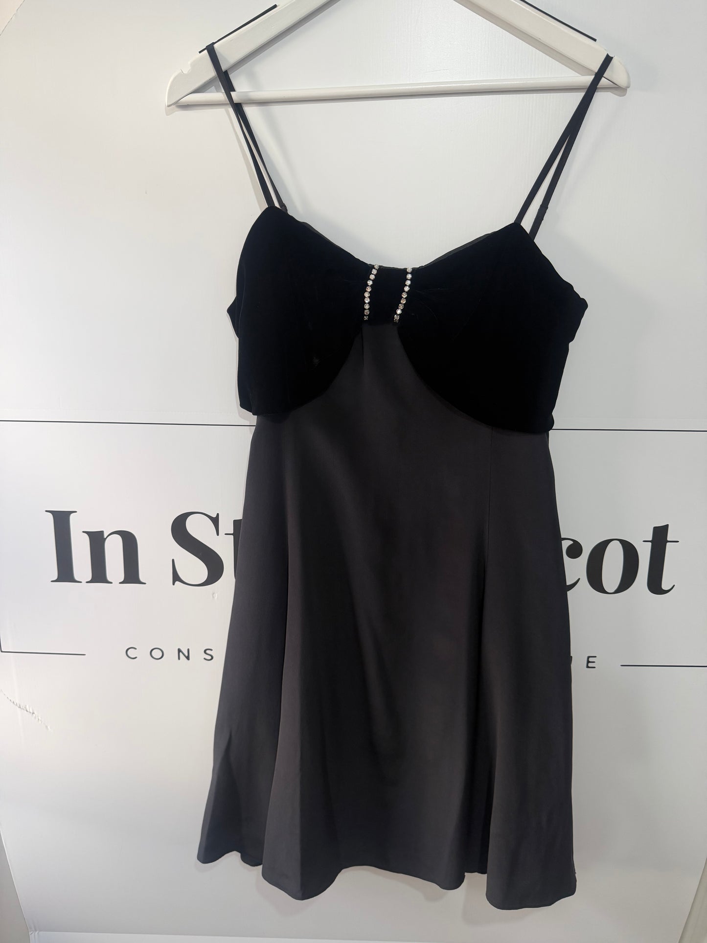 Black and Velvet Juicy Couture Dress, Small