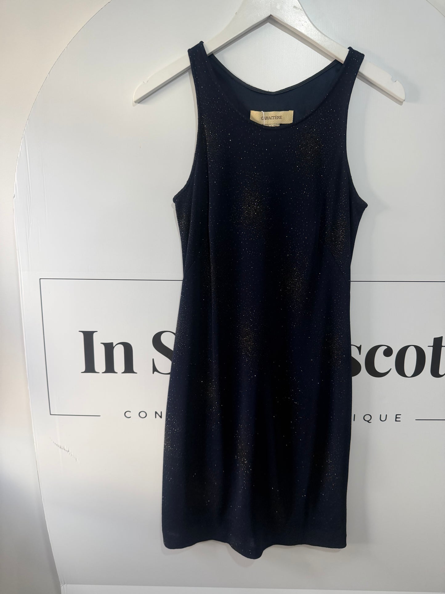 Navy Caractere Dress, Small