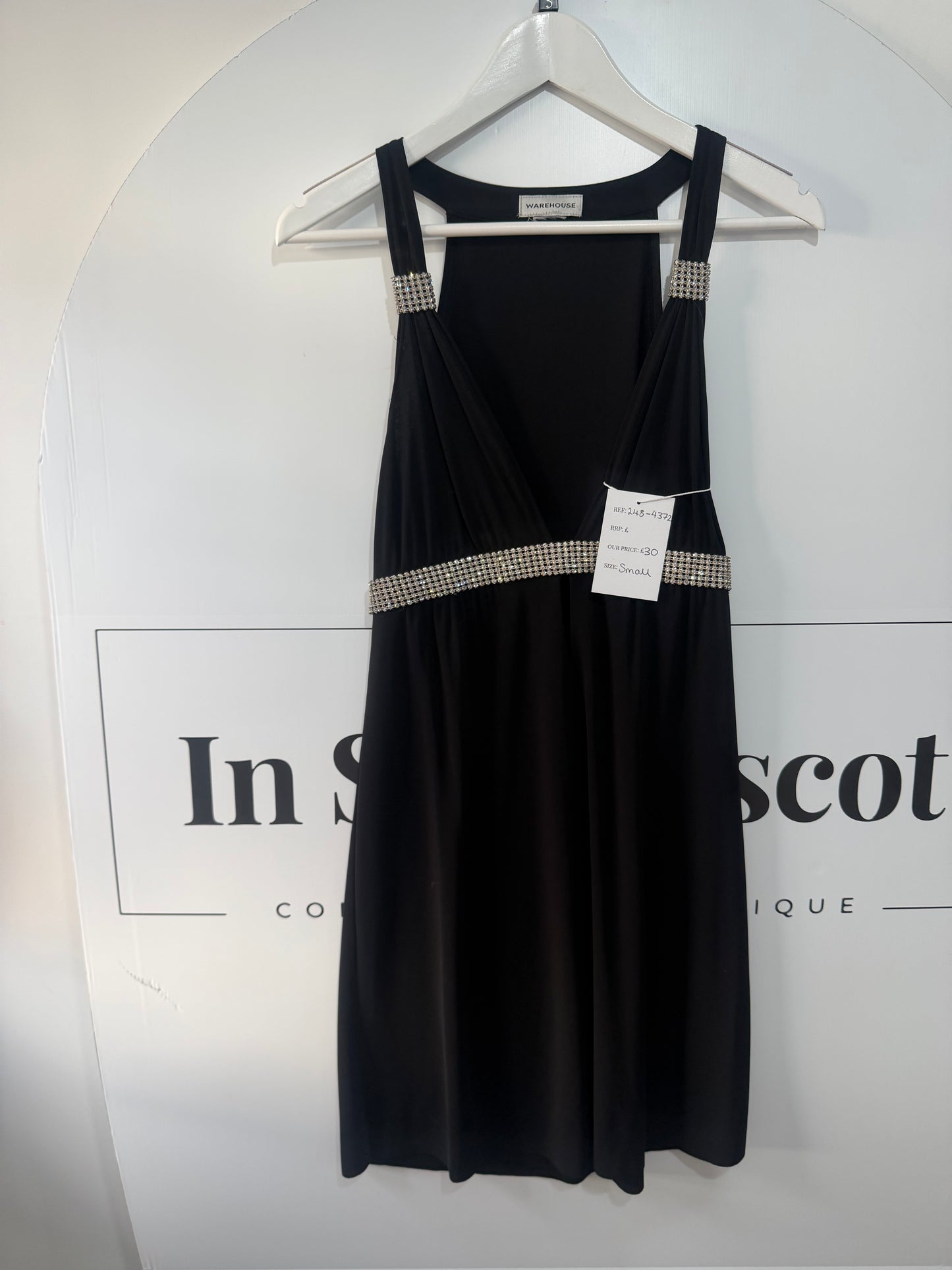 Black and Silver Warehouse Dress, Small