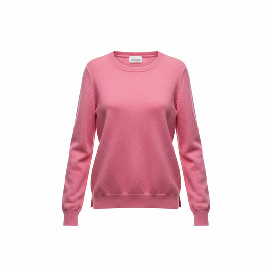 Pink Crumpet Cashmere Jumper, Size S/M