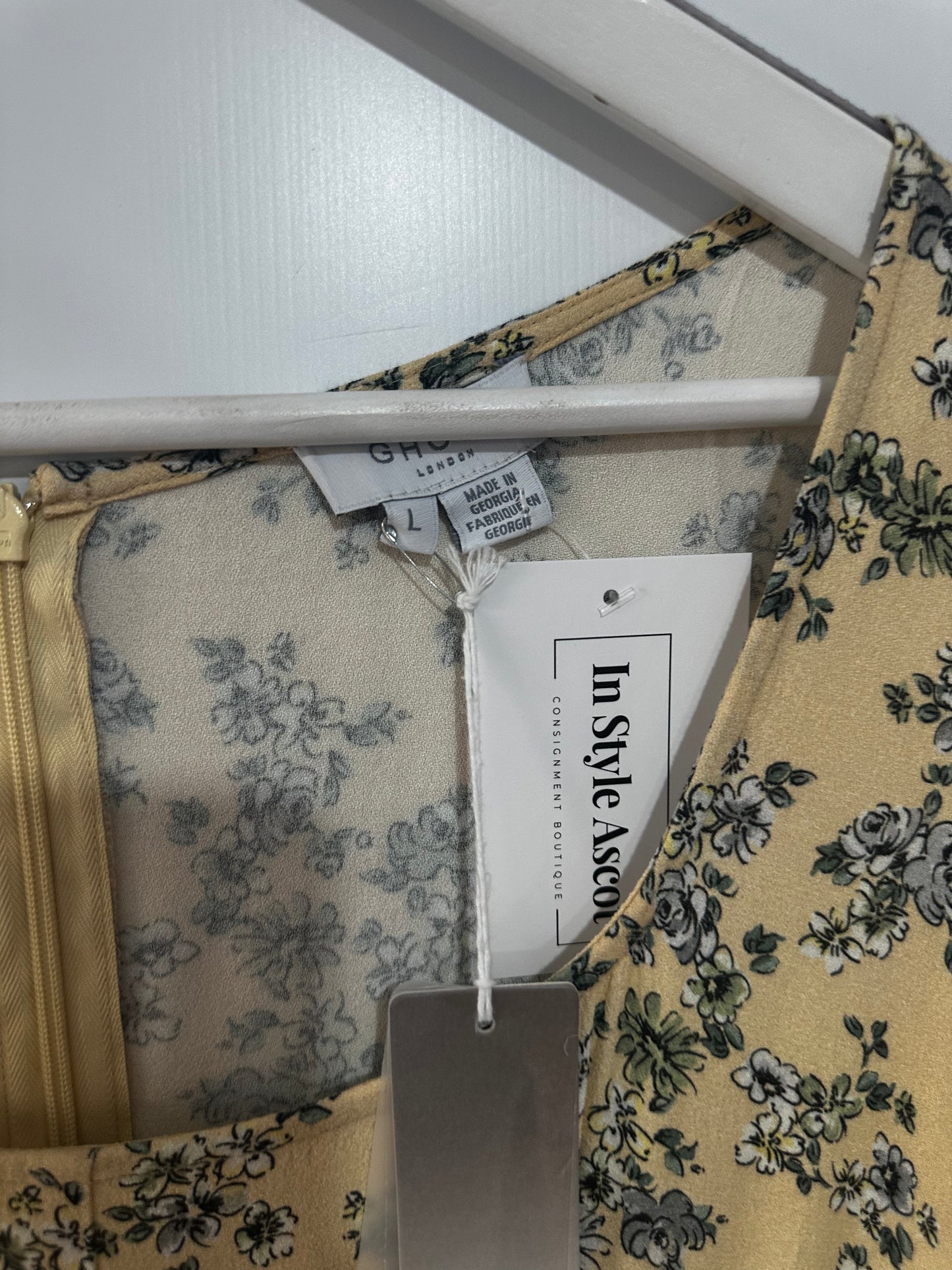 Yellow Ghost Dress, Size Large