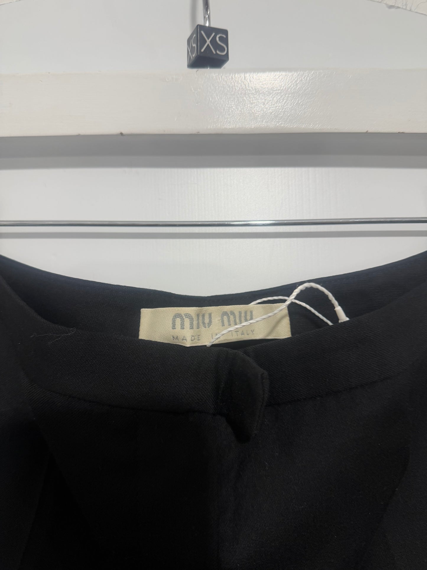Black Miu Miu Wool Trousers, Size XS/S