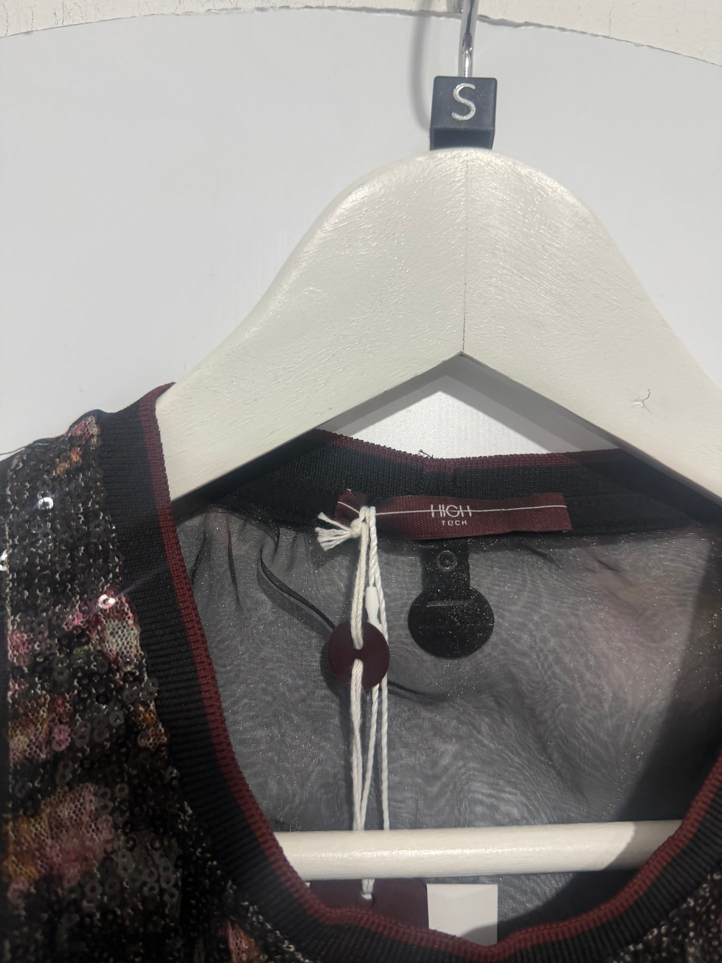 Multi Sequin High Mesh top, Small