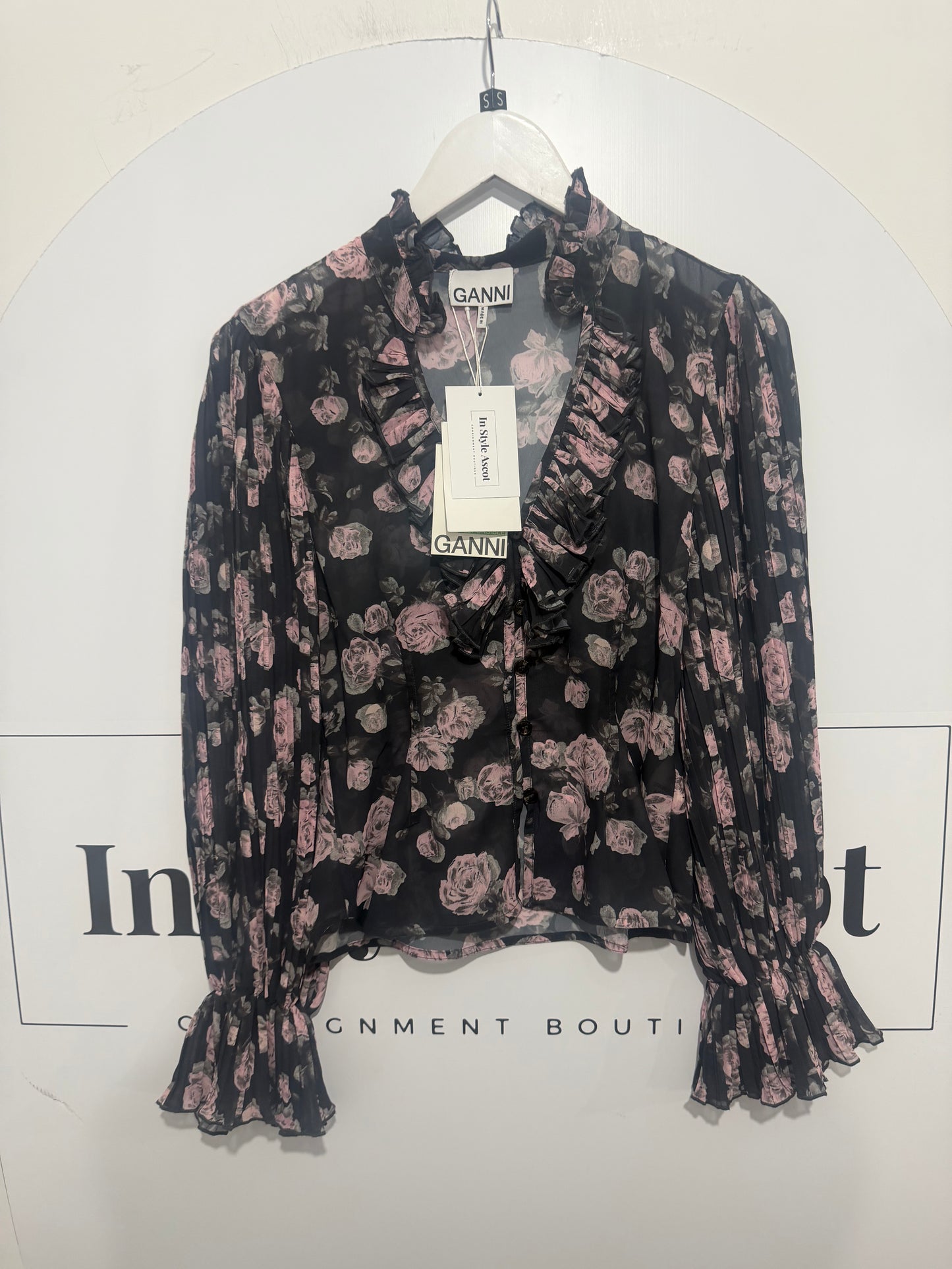 Mesh BNWT GANNI Shirt, 10