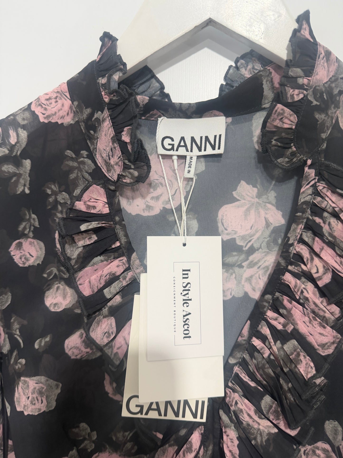 Mesh BNWT GANNI Shirt, 10
