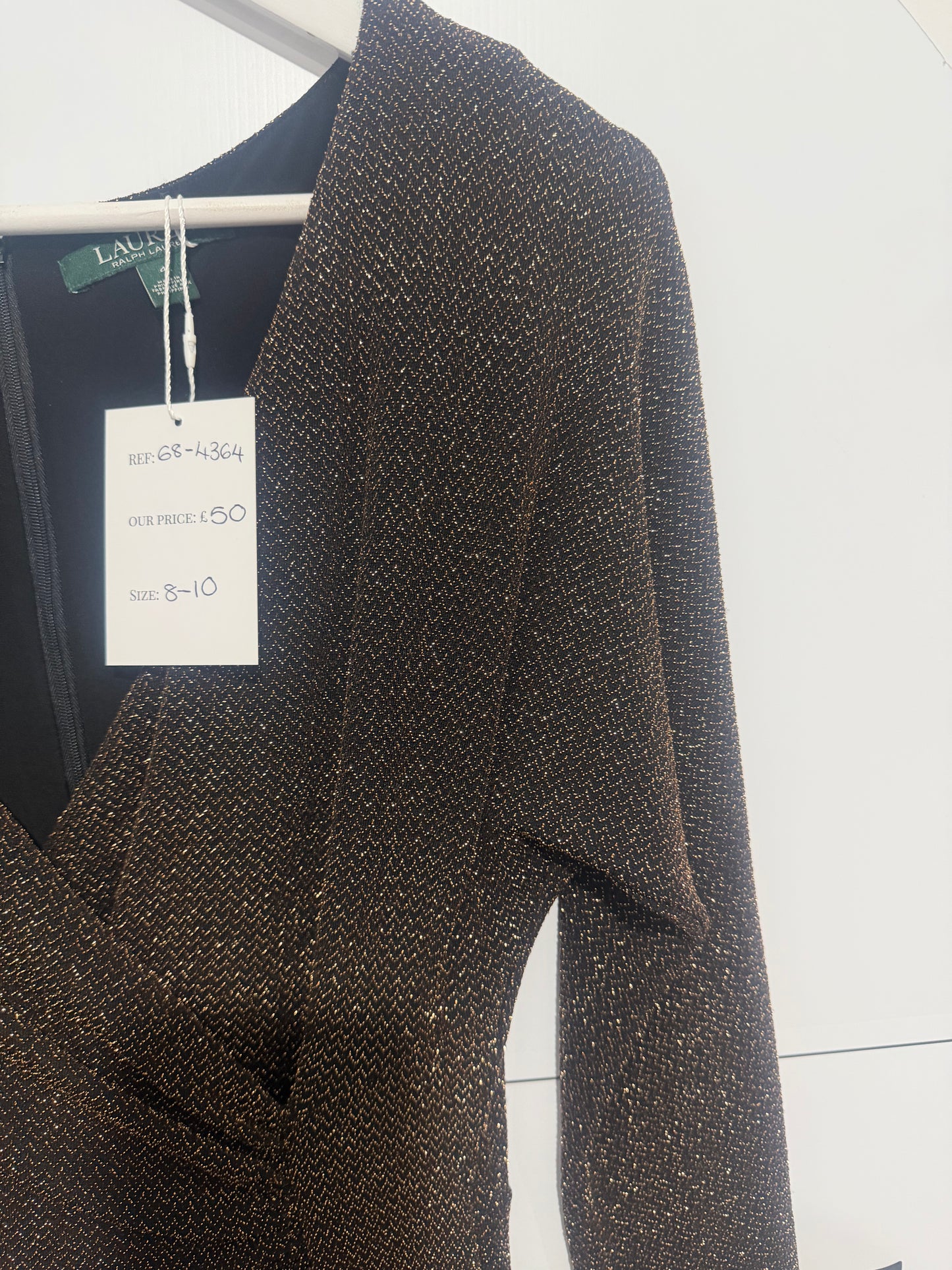 Gold Lauren by Ralph Lauren Dress, Size UK 8-10