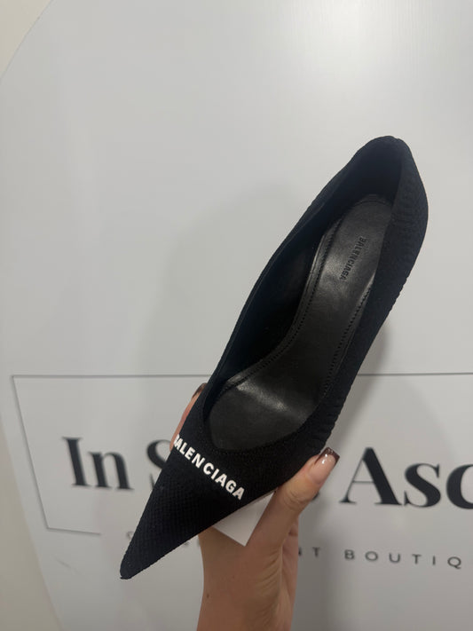 Black Balenciaga Heels, Size 38 - UK 5
