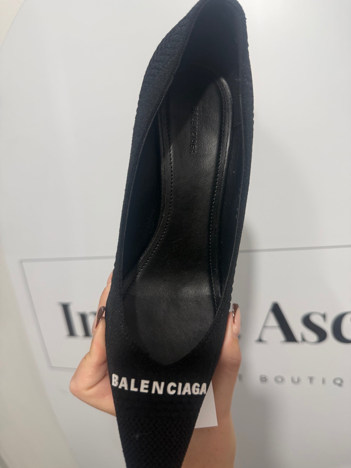 Black Balenciaga Heels, Size 38 - UK 5