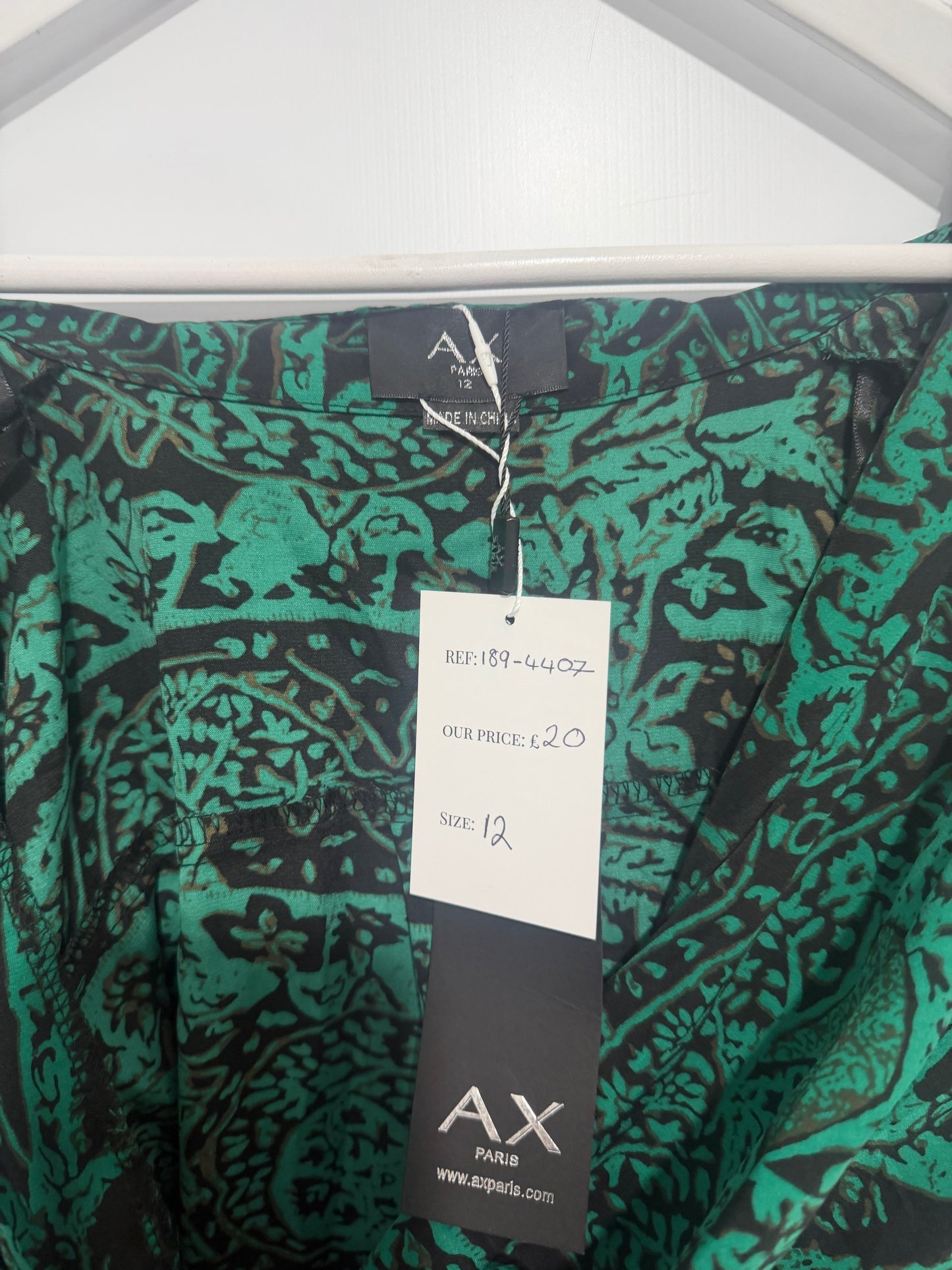 Green AX Paris Bodysuit, Size 12