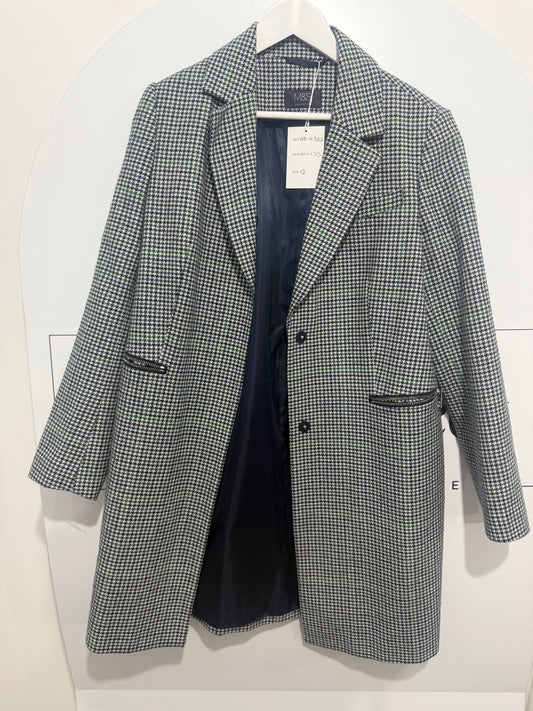 Check M&S Coat, Size 12