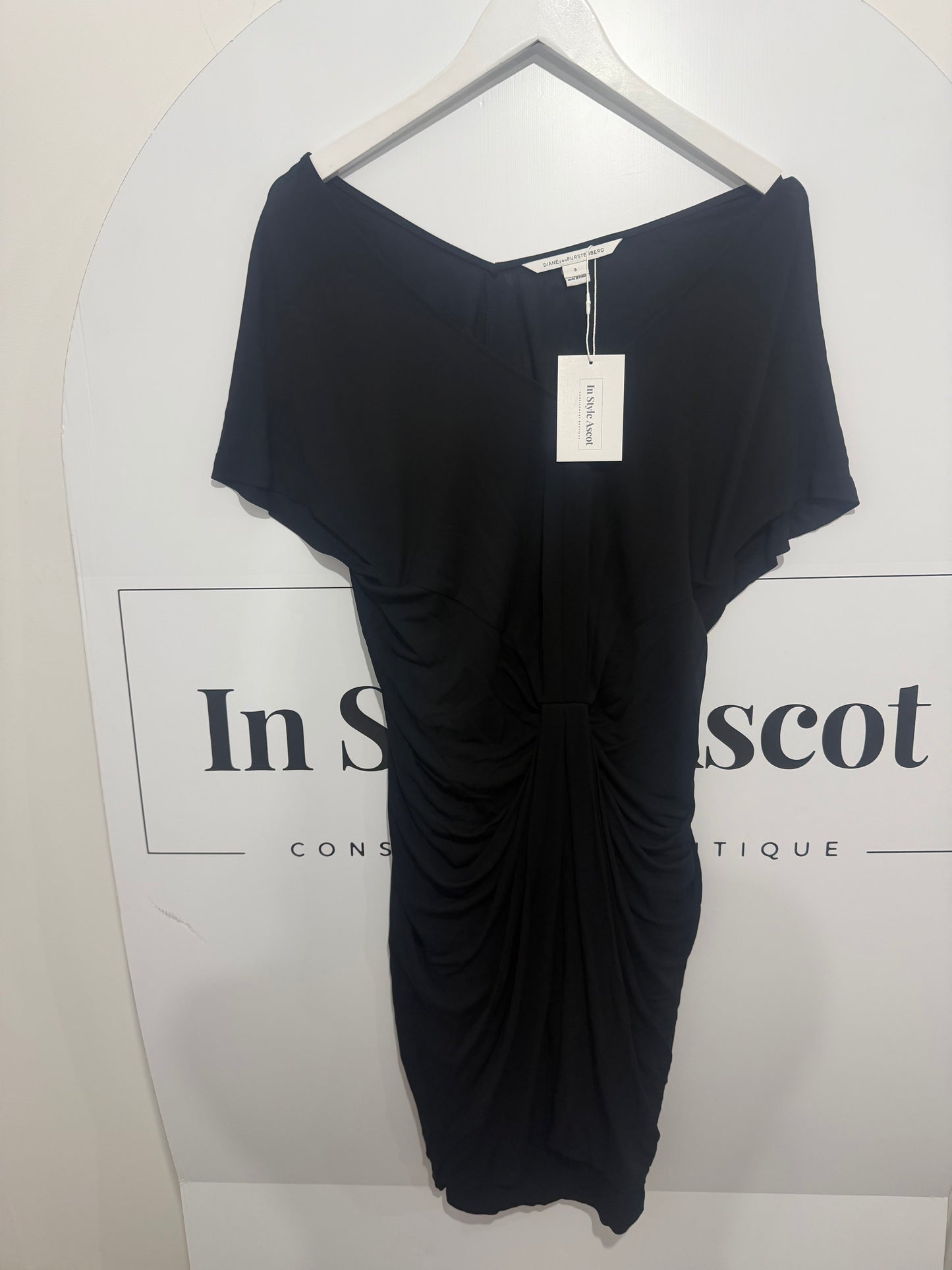 Black DVF Dress, Size UK 10