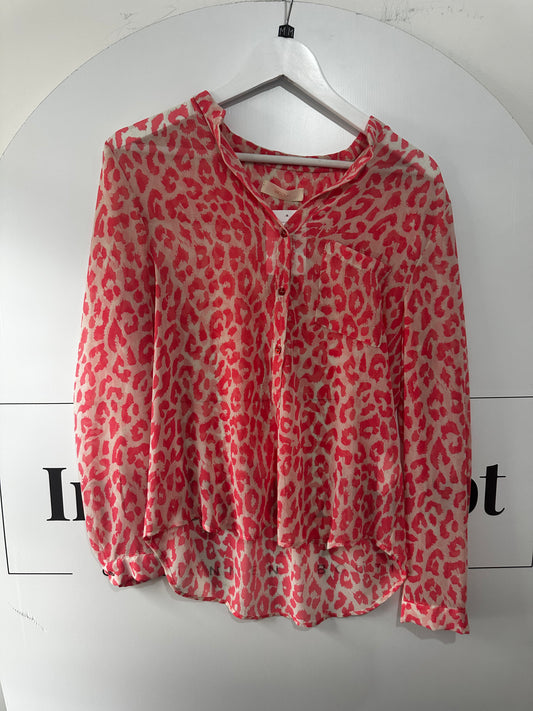 Pink cheetah Vicolo Top, Medium