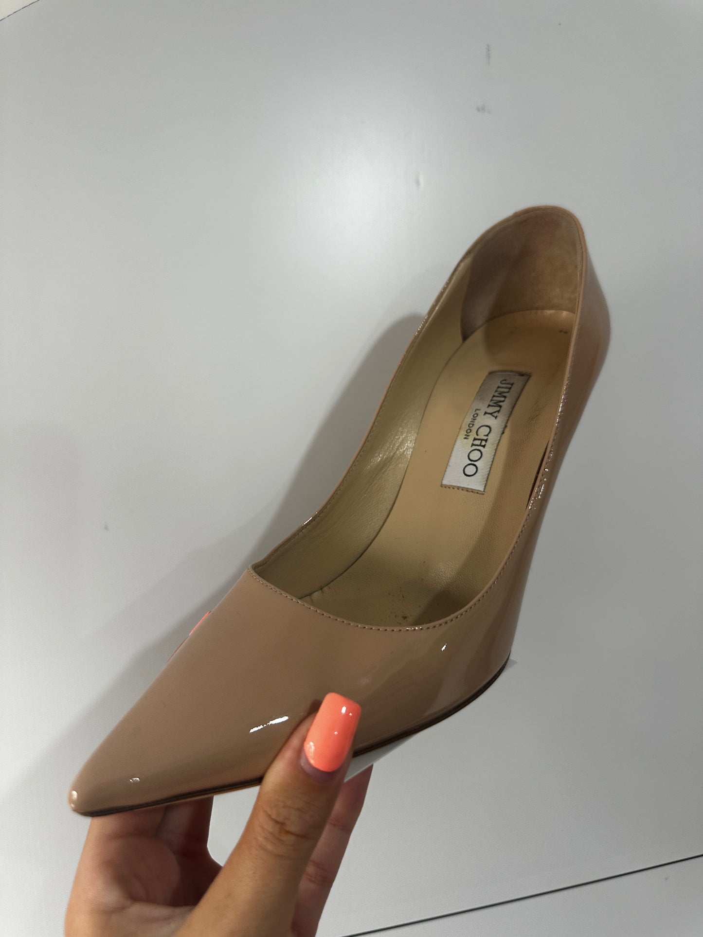 Nude Jimmy Choo Heels, Size 39 - UK 6