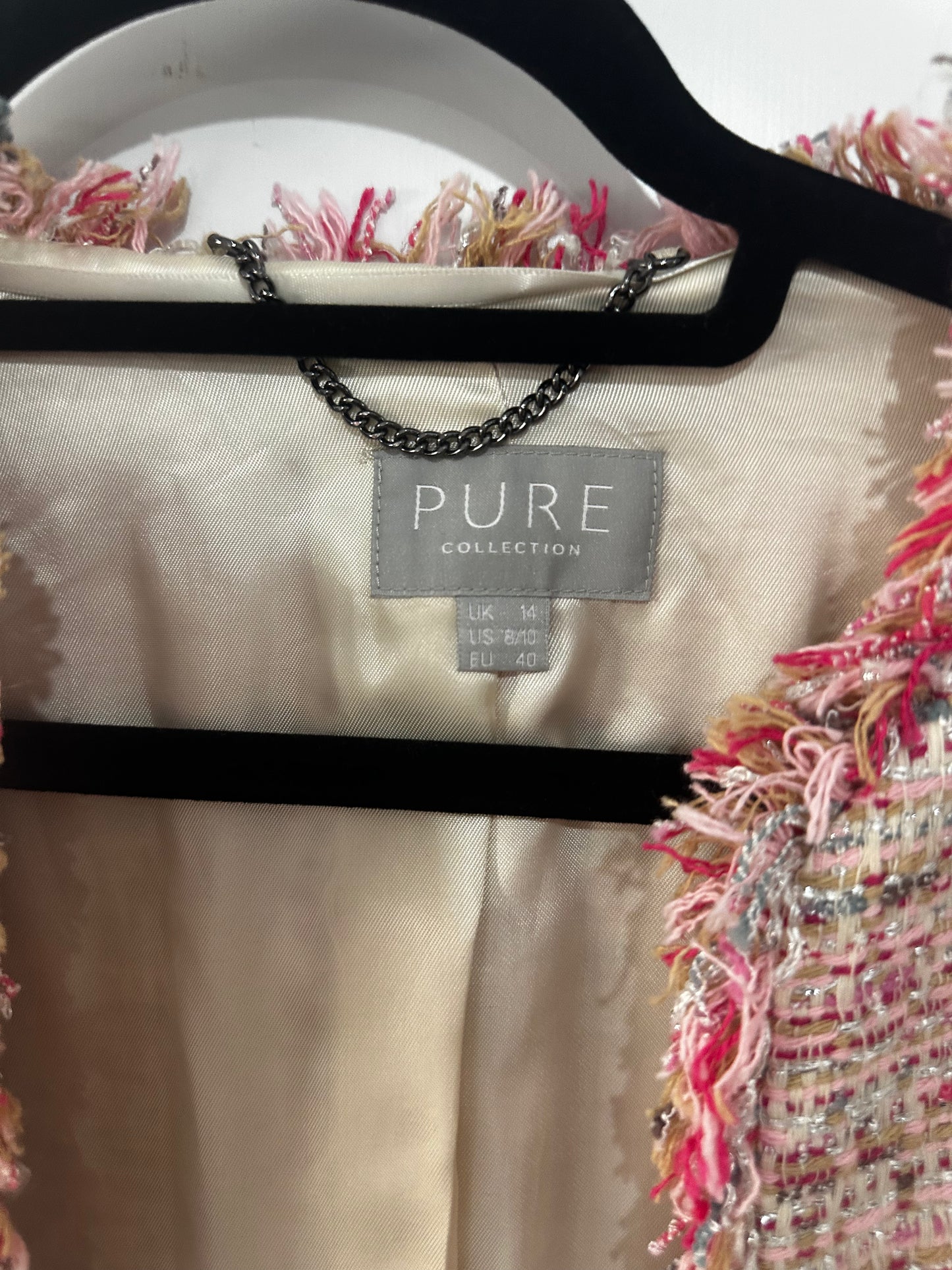 Pink Pure Blazer Jacket, Fits a M