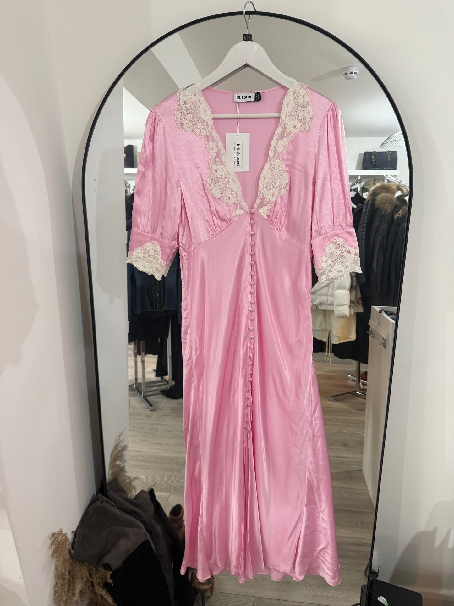 Pink Rixo Dress, Size 10