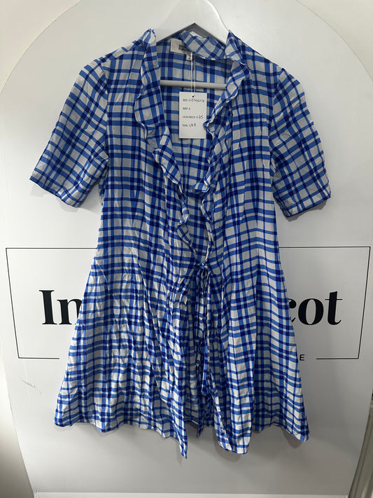 Blue & White Diane Von Furstenburg Dress, Size 8