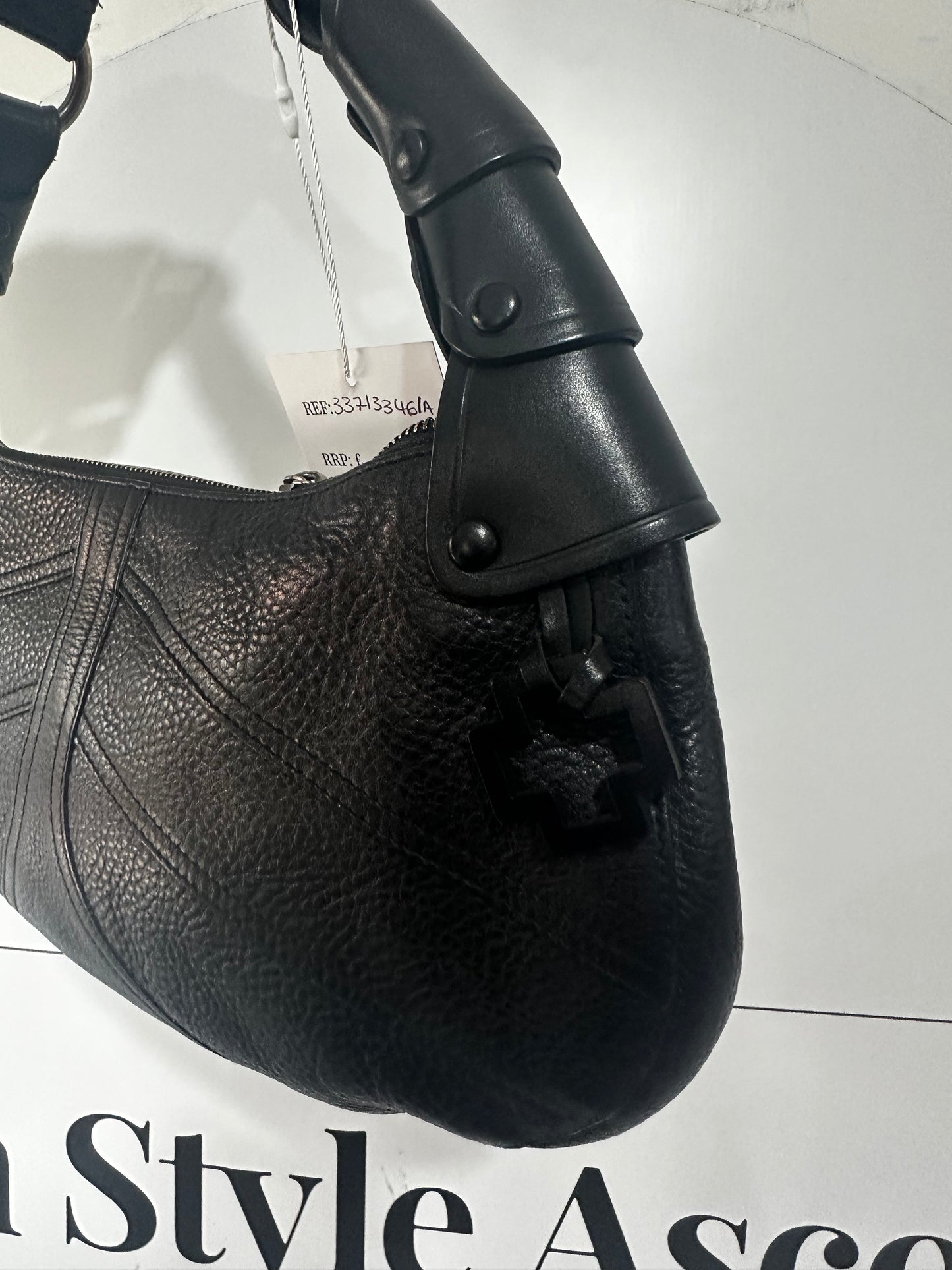 Black Bally Shoulder Bag, Vintage