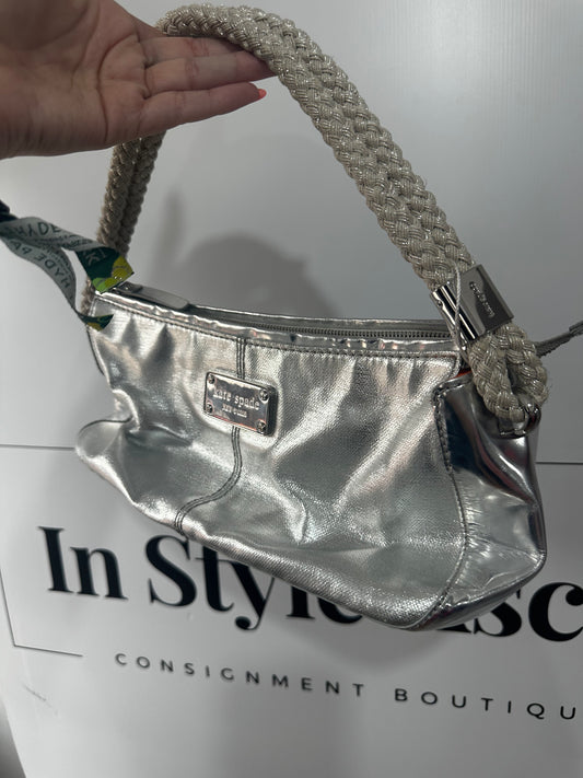 Silver Kate Spade Shoulder Bag, 12/13inches