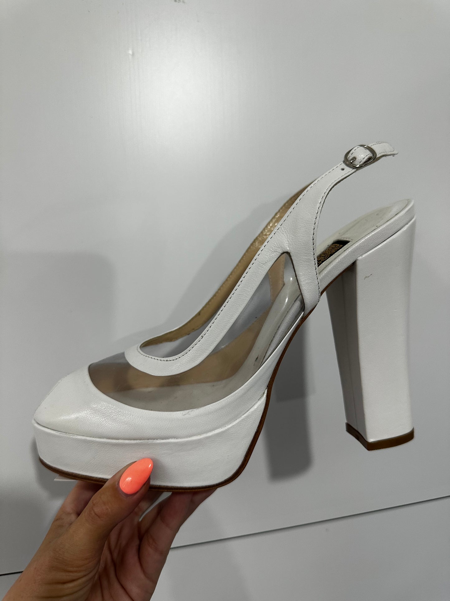 White Biba Heels, 6