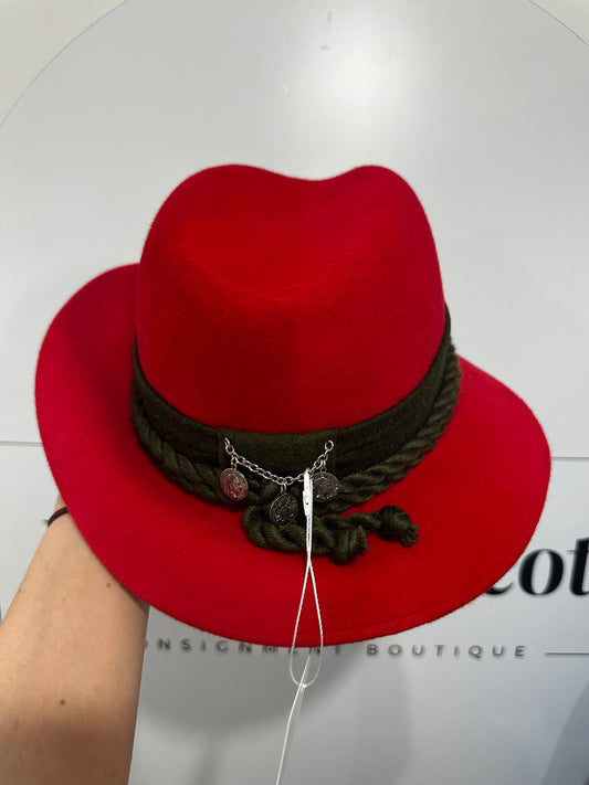 Red Original Ischler Hut Hat