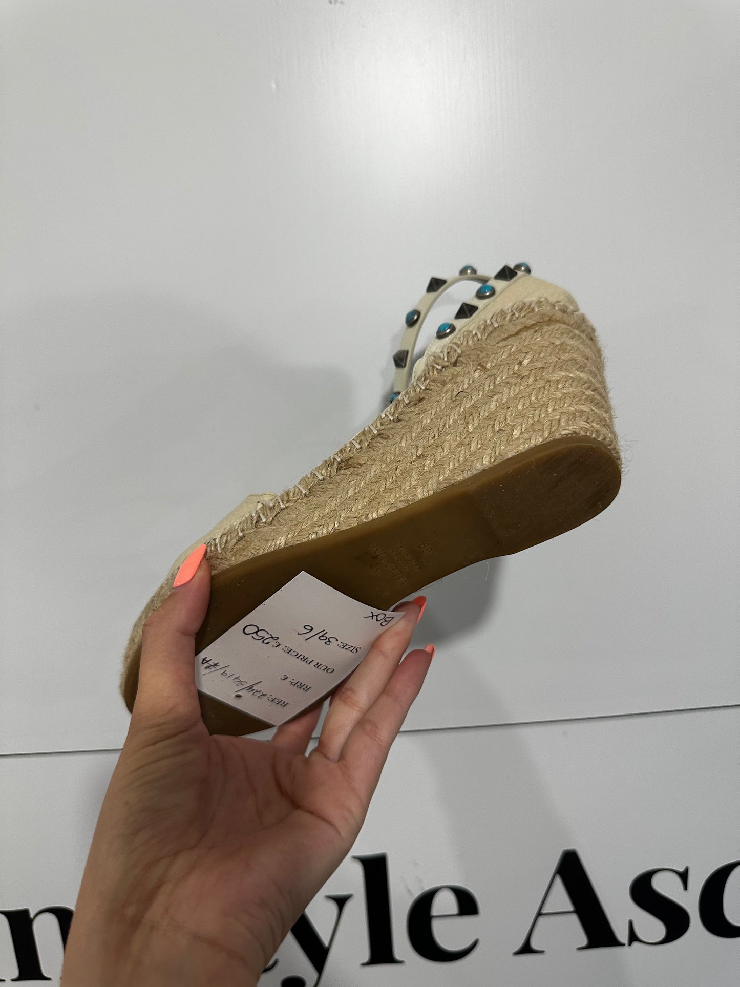 Beige Valentino Wedges, 5