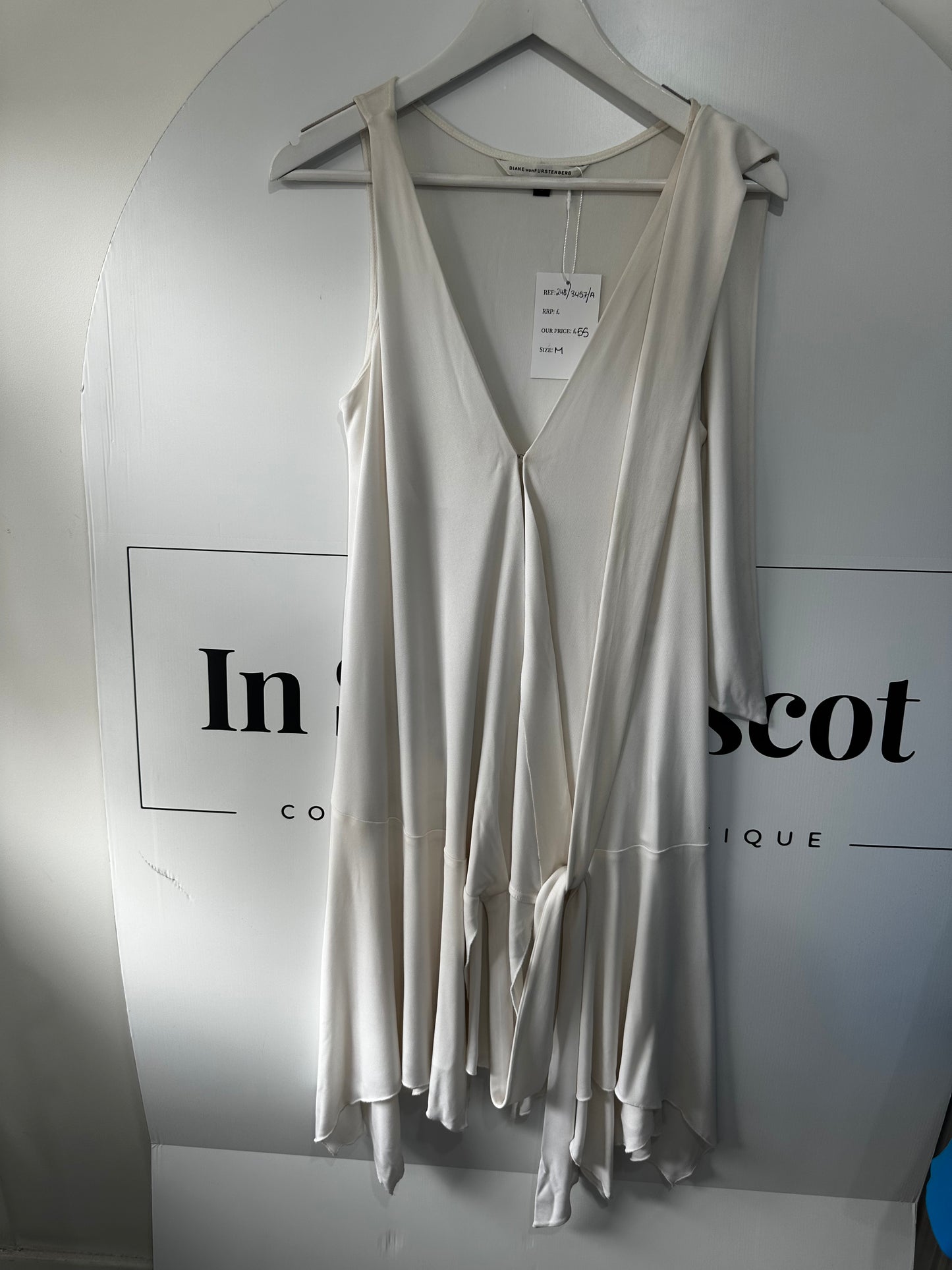 White DVF Dress, Size M