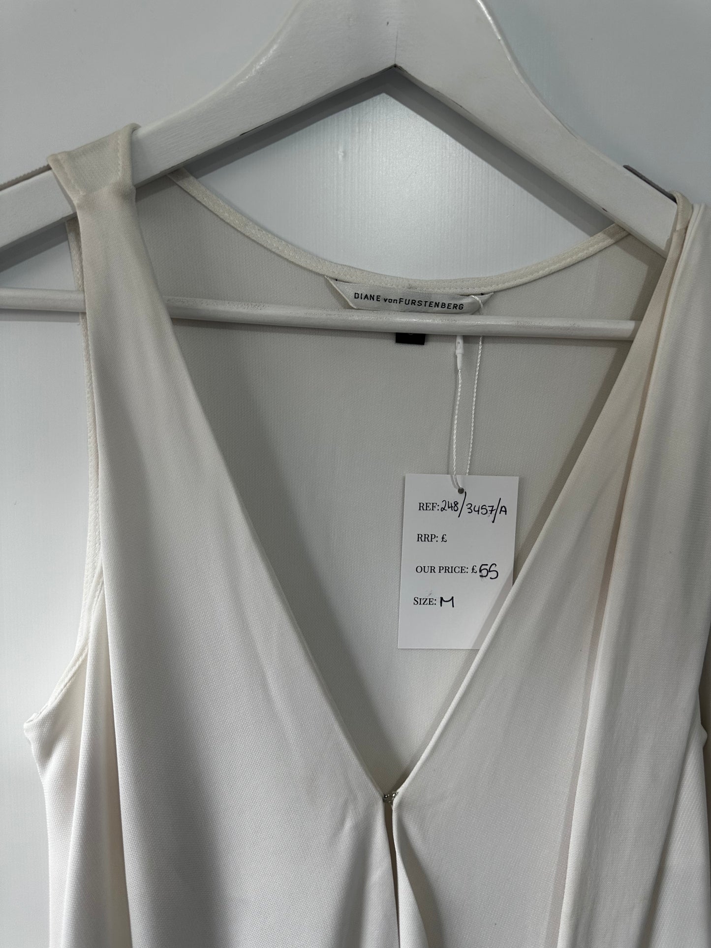 White DVF Dress, Size M