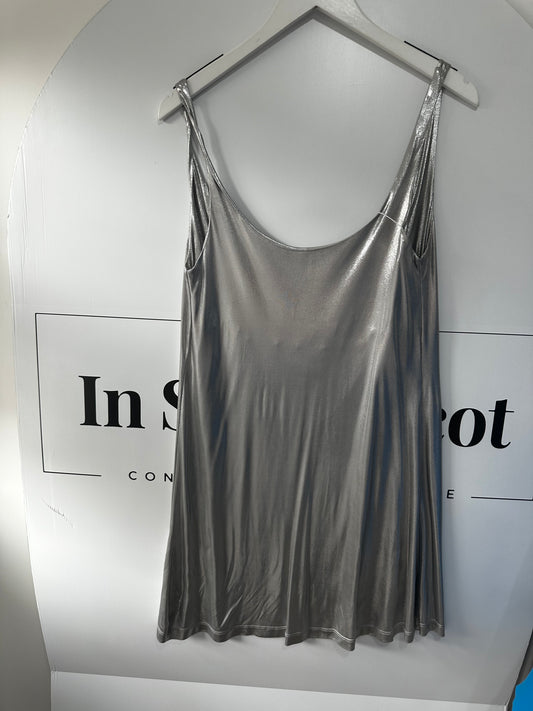 Silver Paris Dress, Size S