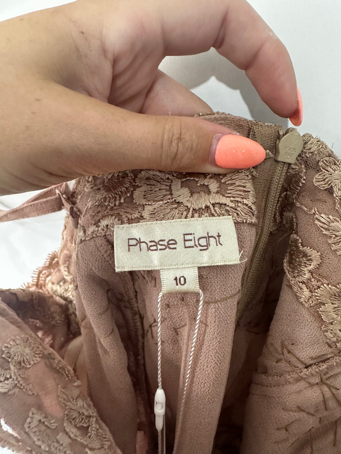 Dusky Pink Phase Eight Dress, Medium