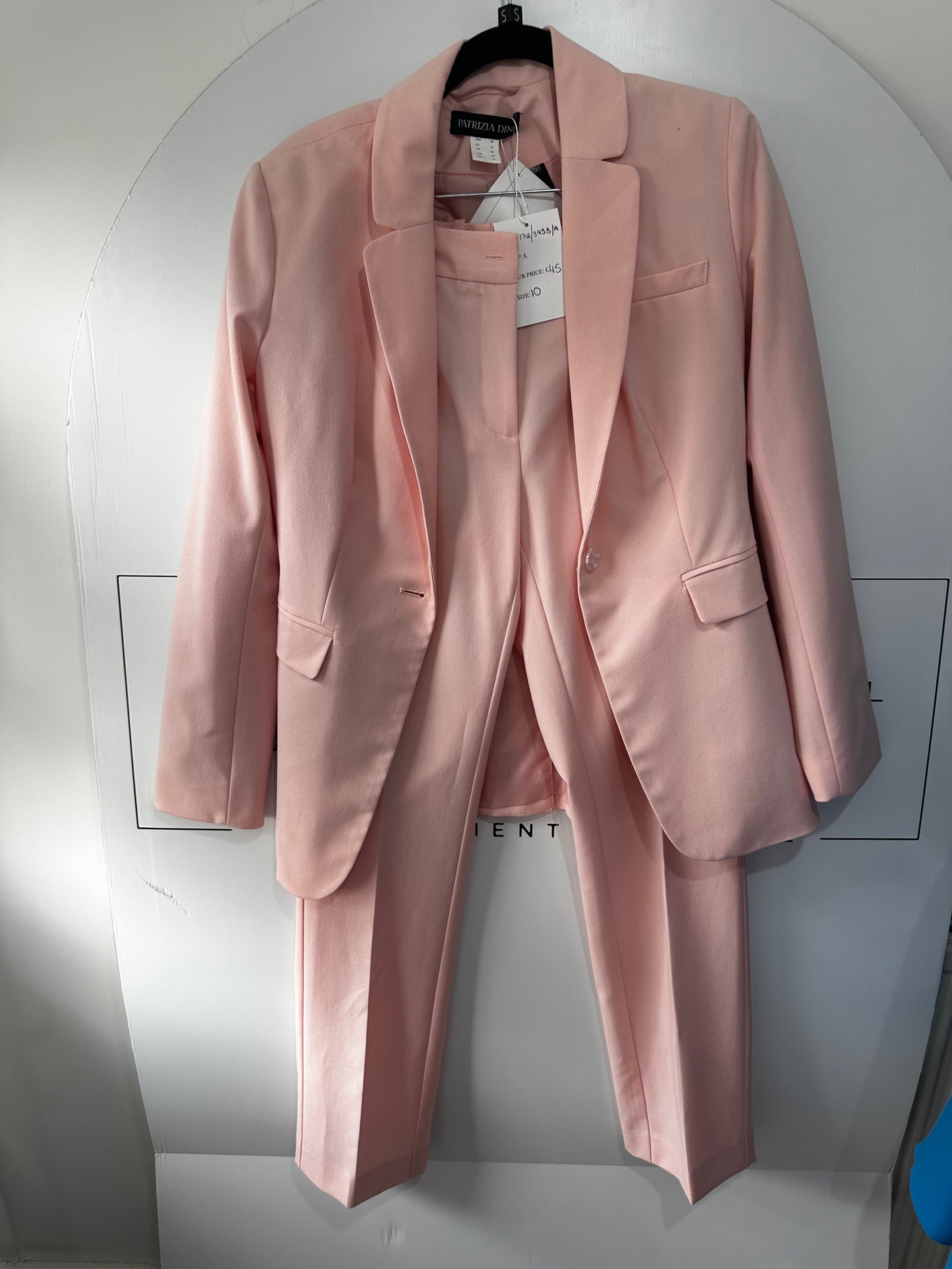 Pink Patrizia Dini Trouser Suit, Size 10