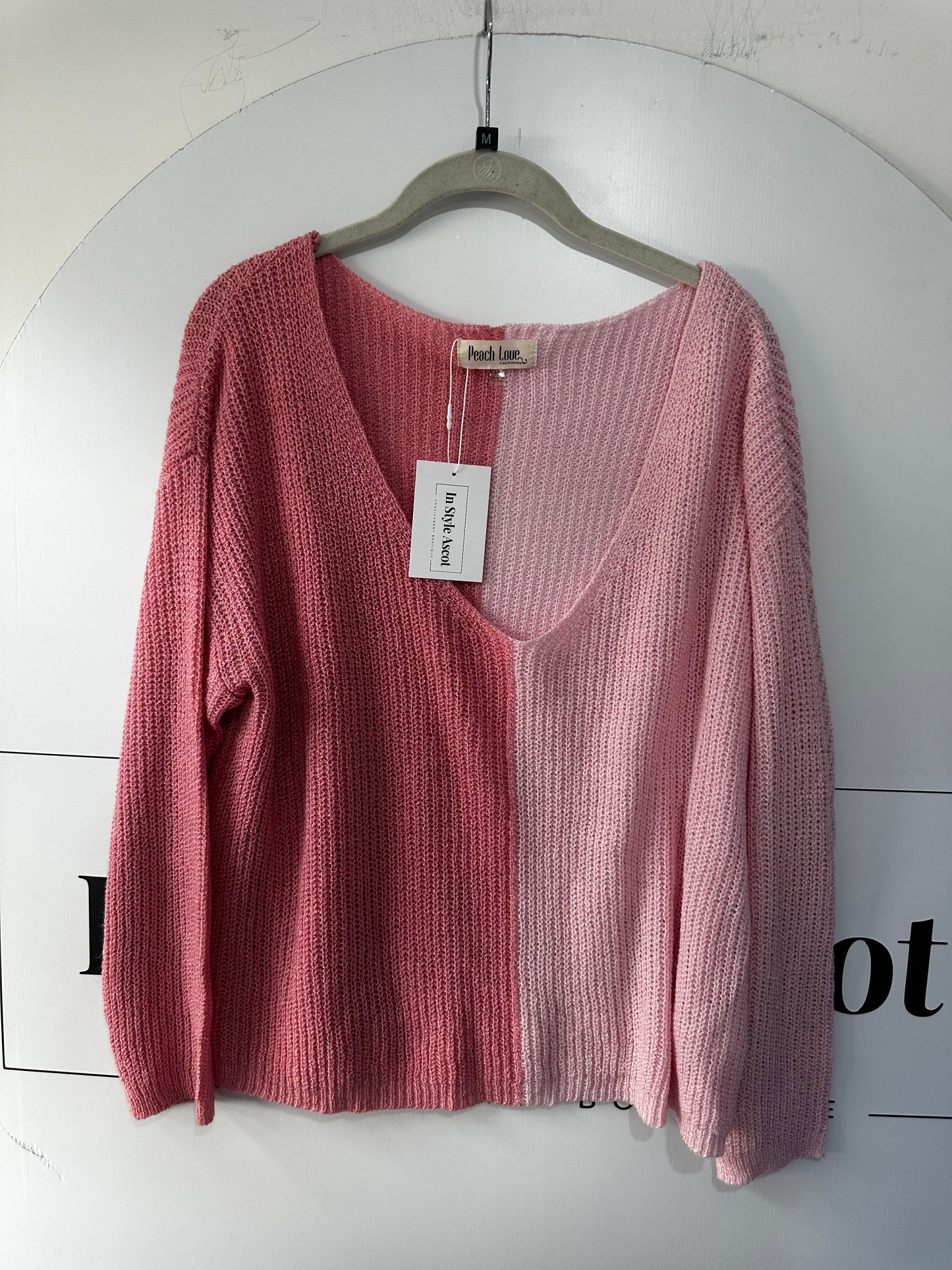 Pink Peach love Jumper, Medium
