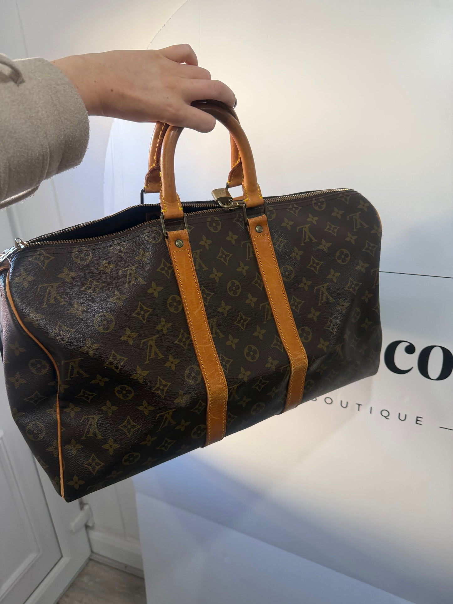 Monogram Louis Vuitton Holdall Keepall, 45