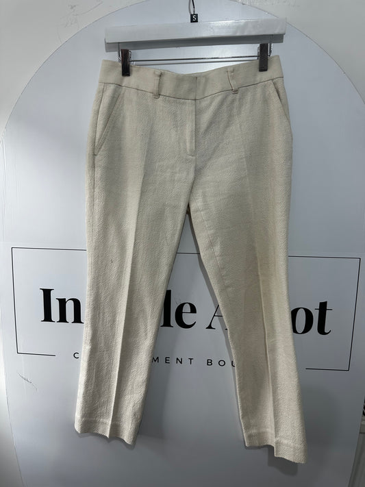 Cream Tory Burch Trousers, Size 6