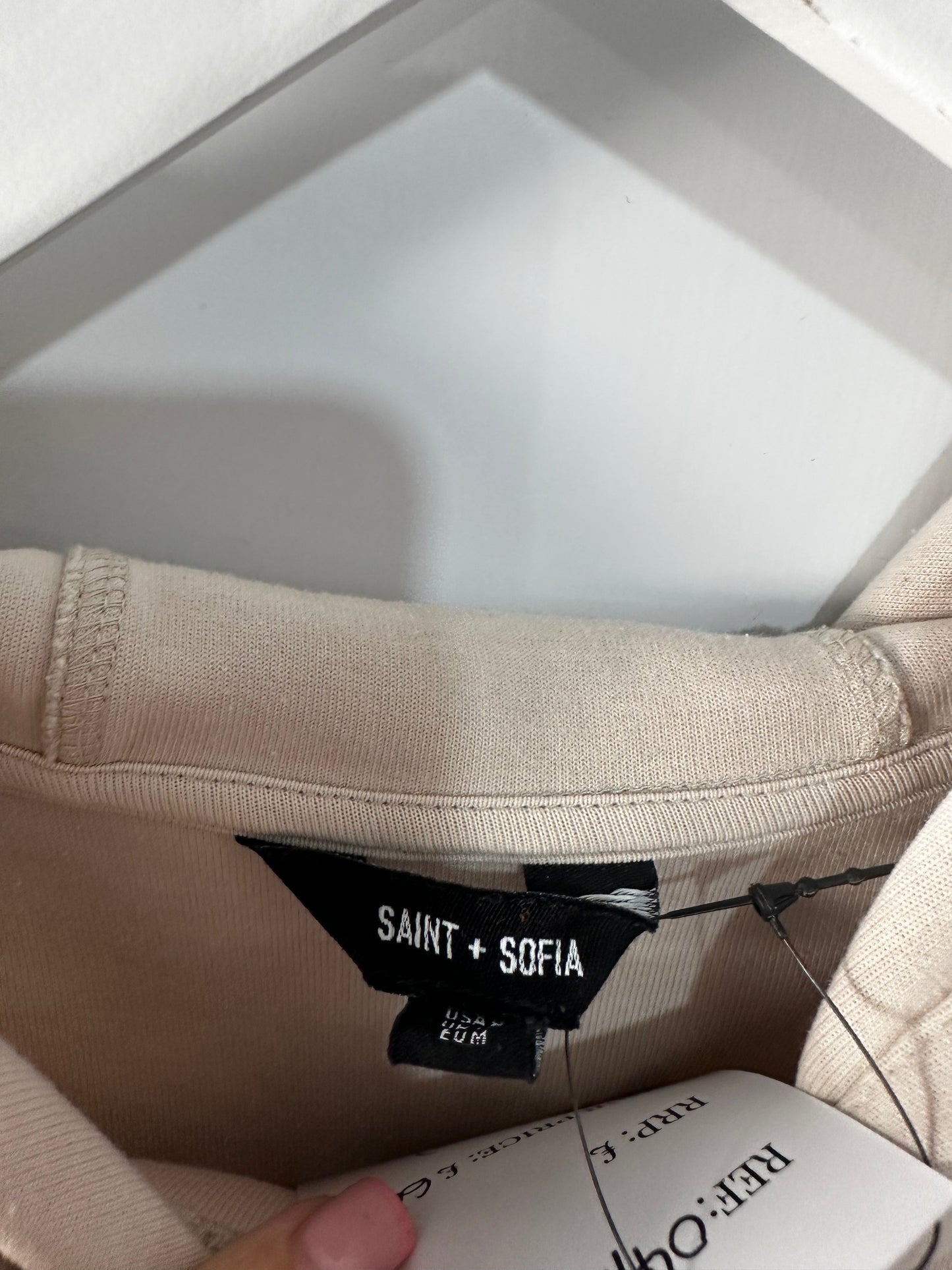 Beige Star Saint + Sofia Hoodie