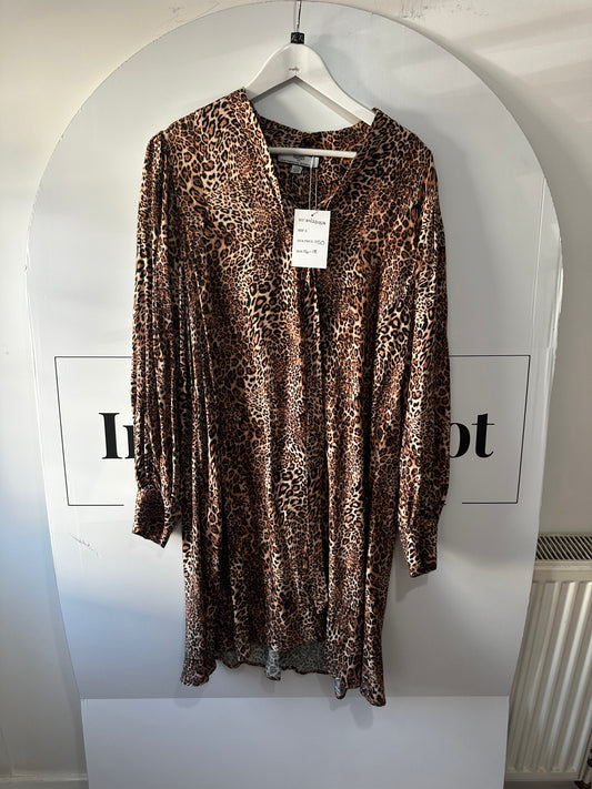 Leopard Hilary Radley for Katherine Barclay Dress, Size L fits XL