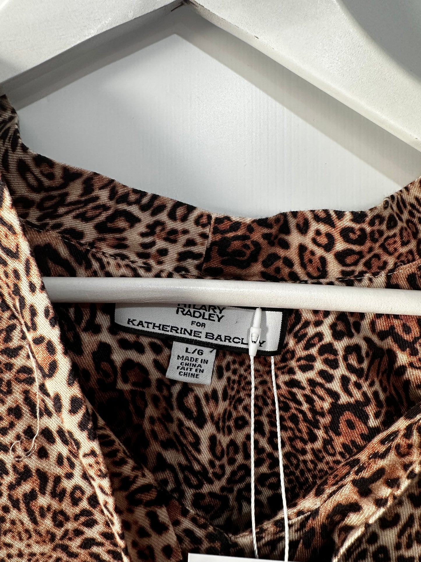 Leopard Hilary Radley for Katherine Barclay Dress, Size L fits XL