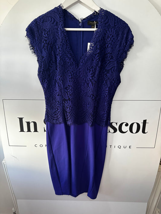 Navy Ted Baker Dress, Size 10