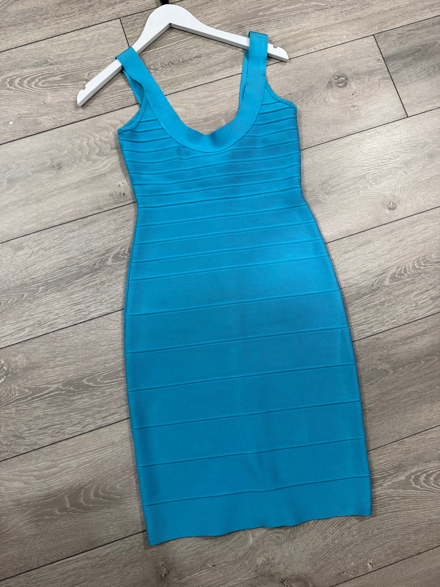 Turquoise Herve Leger Dress, S